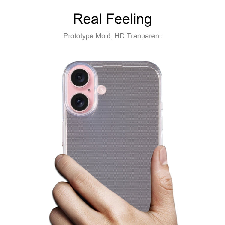 For iPhone 16 Plus Ultra-thin Transparent TPU Phone Case