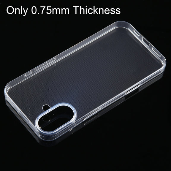 For iPhone 16 Plus Ultra-thin Transparent TPU Phone Case