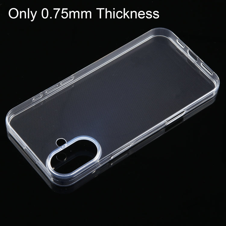 For iPhone 16 Plus Ultra-thin Transparent TPU Phone Case