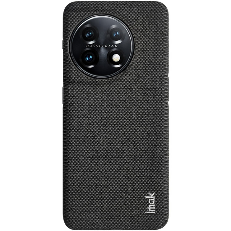 For OnePlus 11 5G imak Ruiyi Series Cloth Texture PU + PC Phone Case(Black) - OnePlus Cases by imak | Online Shopping South Africa | PMC TechLife | Buy Now Pay Later Mobicred