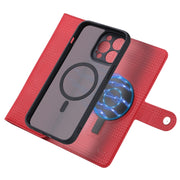 For iPhone 13 Pro ViLi GHB Series MagSafe Magnetic Zipper Leather Phone Case(Red)