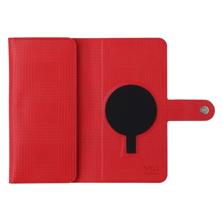 For iPhone 14 Pro ViLi GHB Series MagSafe Magnetic Zipper Leather Phone Case(Red)