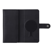 For iPhone 15 Pro ViLi GHB Series MagSafe Magnetic Zipper Leather Phone Case(Black)