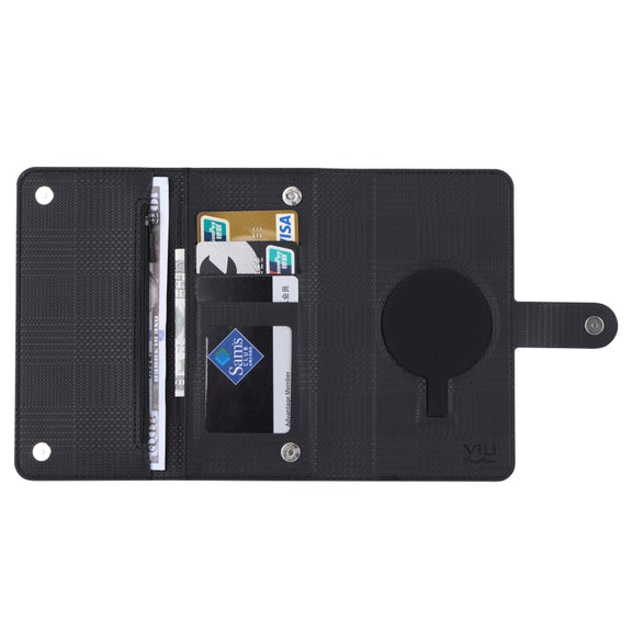 For Samsung Galaxy S23 FE 5G ViLi GHB Series MagSafe Magnetic Zipper Leather Phone Case(Black)