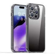 For iPhone 15 Pro Max iPAKY Hanguang Series Transparent TPU+PC Phone Case(Transparent Black)