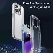 For iPhone 15 Pro Max iPAKY Hanguang Series Transparent TPU+PC Phone Case(Transparent Black)