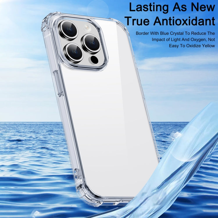 For iPhone 15 Pro Max iPAKY Crystal Clear Series Shockproof PC + TPU Protective Phone Case(Transparent)