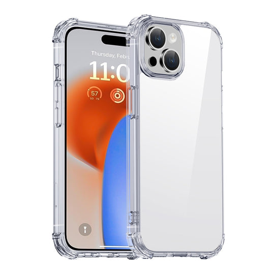 For iPhone 15 iPAKY Crystal Clear Series Shockproof PC + TPU Protective Phone Case(Transparent) - iPhone 15 Cases by iPAKY | Online Shopping South Africa | PMC Jewellery | Buy Now Pay Later Mobicred