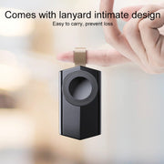 For Apple Watch Series USB Port Portable Magnetic Wireless Charger(Black)