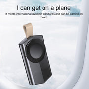 For Apple Watch Series USB Port Portable Magnetic Wireless Charger(White)