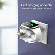 For Apple Watch Series USB Port Portable Magnetic Wireless Charger(White)