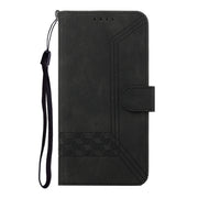 For Huawei Pura 70 Cubic Skin Feel Flip Leather Phone Case(Black)