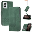 For Motorola Moto G Power 5G 2024 Cubic Skin Feel Flip Leather Phone Case(Green) - Motorola Cases by PMC Jewellery | Online Shopping South Africa | PMC Jewellery | Buy Now Pay Later Mobicred