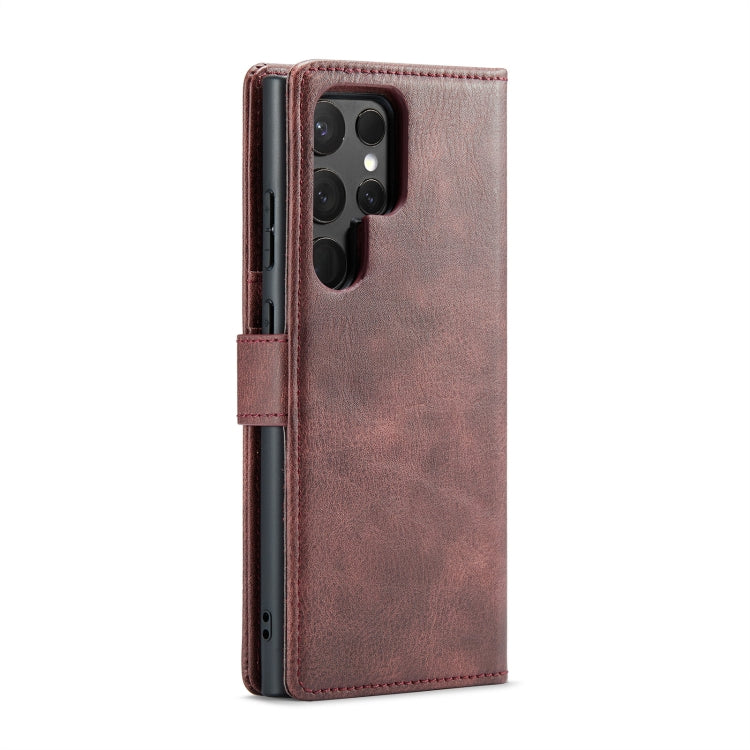 For Samsung Galaxy S24 Ultra 5G DG.MING Crazy Horse Texture Detachable Magnetic Leather Case(Red) - free shipping - PMC Jewellery - Order now!