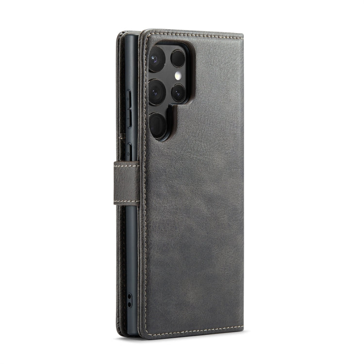 For Samsung Galaxy S24 Ultra 5G DG.MING Crazy Horse Texture Detachable Magnetic Leather Case(Grey) - free shipping - PMC Jewellery - Order now!
