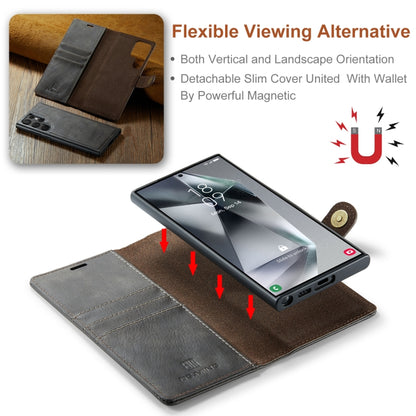 For Samsung Galaxy S24 Ultra 5G DG.MING Crazy Horse Texture Detachable Magnetic Leather Case(Grey) - free shipping - PMC Jewellery - Order now!