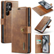 For Samsung Galaxy S24 Ultra 5G DG.MING Crazy Horse Texture Detachable Magnetic Leather Case(Brown) - free shipping - PMC Jewellery - Order now!
