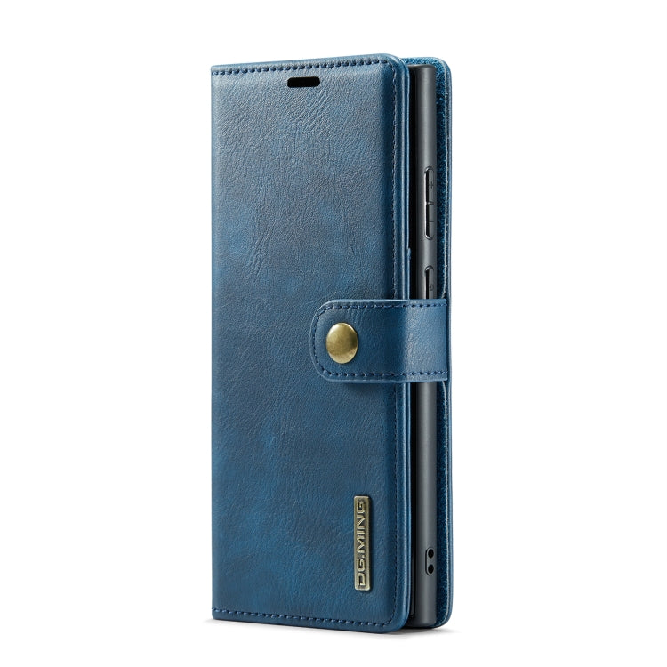 For Samsung Galaxy S24 Ultra 5G DG.MING Crazy Horse Texture Detachable Magnetic Leather Case(Blue) - free shipping - PMC Jewellery - Order now!