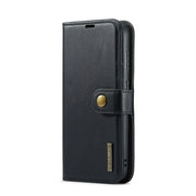 For Samsung Galaxy S24+ 5G DG.MING Crazy Horse Texture Detachable Magnetic Leather Case(Black)