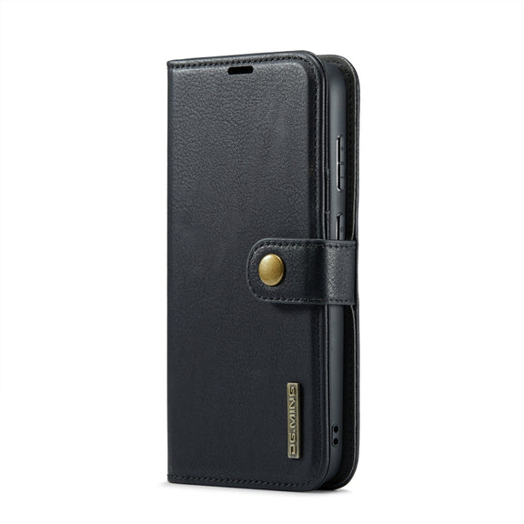 For Samsung Galaxy S24+ 5G DG.MING Crazy Horse Texture Detachable Magnetic Leather Case(Black)