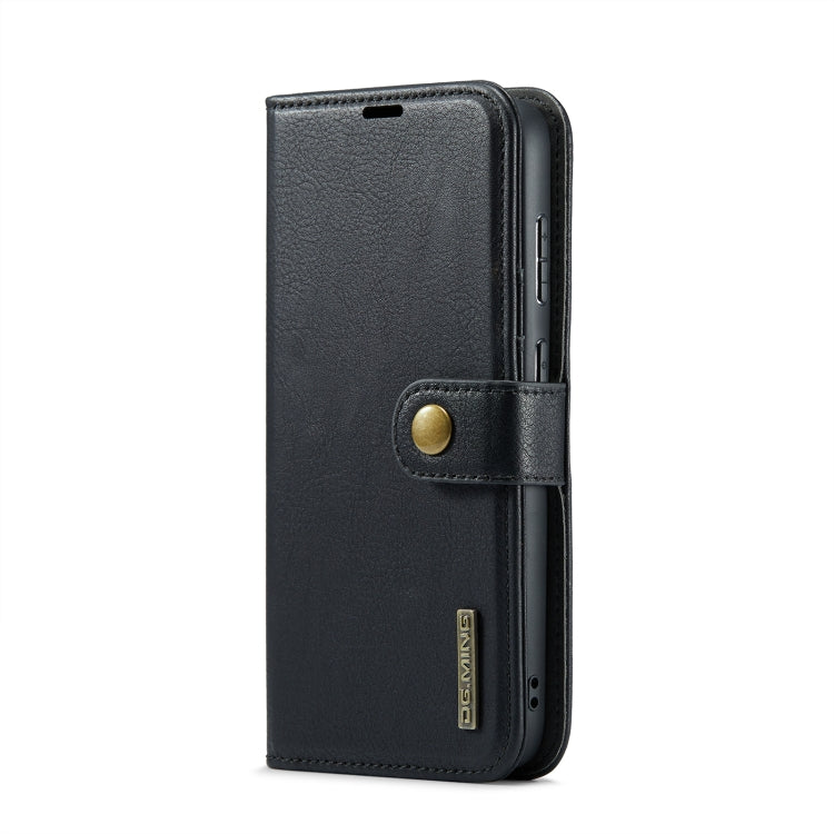 For Samsung Galaxy S24+ 5G DG.MING Crazy Horse Texture Detachable Magnetic Leather Case(Black)