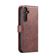 For Samsung Galaxy S24 5G DG.MING Crazy Horse Texture Detachable Magnetic Leather Case(Red)