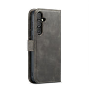 For Samsung Galaxy S24 5G DG.MING Crazy Horse Texture Detachable Magnetic Leather Case(Grey)