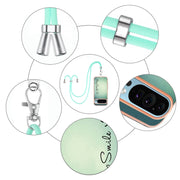 For Google Pixel 9 / 9 Pro Electroplating Dual-side IMD Phone Case with Lanyard(Smile)