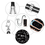 For Google Pixel 9 / 9 Pro Electroplating Dual-side IMD Phone Case with Lanyard(Equation)