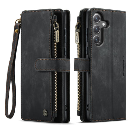For Samsung Galaxy S23 FE CaseMe C30 Card Slots Zipper Wallet Leather Phone Case(Black) - free shipping - PMC Jewellery - Order now!