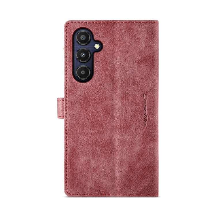 For Samsung Galaxy A25 4G CaseMe C30 Card Slots Zipper Wallet Leather Phone Case(Red) - free shipping - PMC Jewellery - Order now!