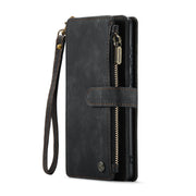 For Samsung Galaxy A35 5G CaseMe C30 Card Slots Zipper Wallet Leather Phone Case(Black)