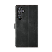 For Samsung Galaxy A35 5G CaseMe C30 Card Slots Zipper Wallet Leather Phone Case(Black)