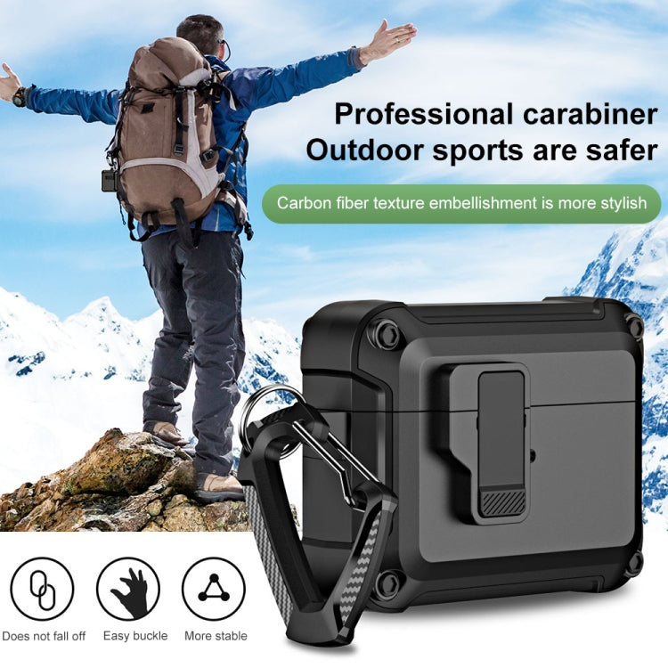 For AirPods Pro 2 TPU + PC Wireless Bluetooth Earphone Protective Case with Switch Lock & Hook(Royal Blue) - free shipping - PMC Jewellery - Order now!