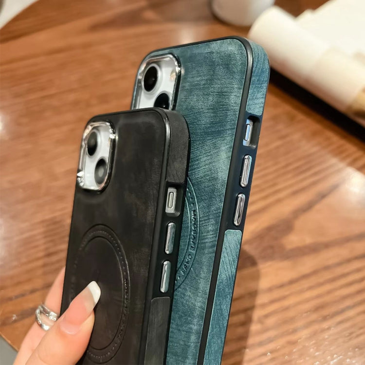 For iPhone XS /X Side PU Hybrid TPU Magsafe Phone Case(Blue) - More iPhone Cases by PMC TechLife | Online Shopping South Africa | PMC TechLife