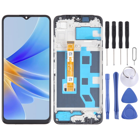 For OPPO A1x OEM LCD Screen Digitizer Full Assembly with Frame