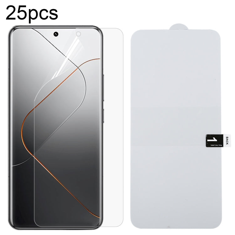 For Xiaomi 14 Pro / 14 Ultra 25pcs Full Screen Protector Explosion-proof Hydrogel Film - 14 Pro Tempered Glass by PMC TechLife | Online Shopping South Africa | PMC TechLife