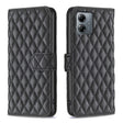 For Motorola Moto G14 4G Diamond Lattice Wallet Flip Leather Phone Case(Black) - free shipping - PMC TechLife - Order now!
