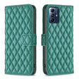 For Motorola Moto G Play 2024 Diamond Lattice Wallet Flip Leather Phone Case(Green) - Motorola Cases by PMC TechLife | Online Shopping South Africa | PMC TechLife | Buy Now Pay Later Mobicred