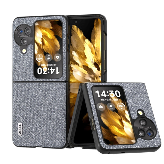 For OPPO Find N3 Flip ABEEL Diamond Black Edge Phone Case(Jewel Black)