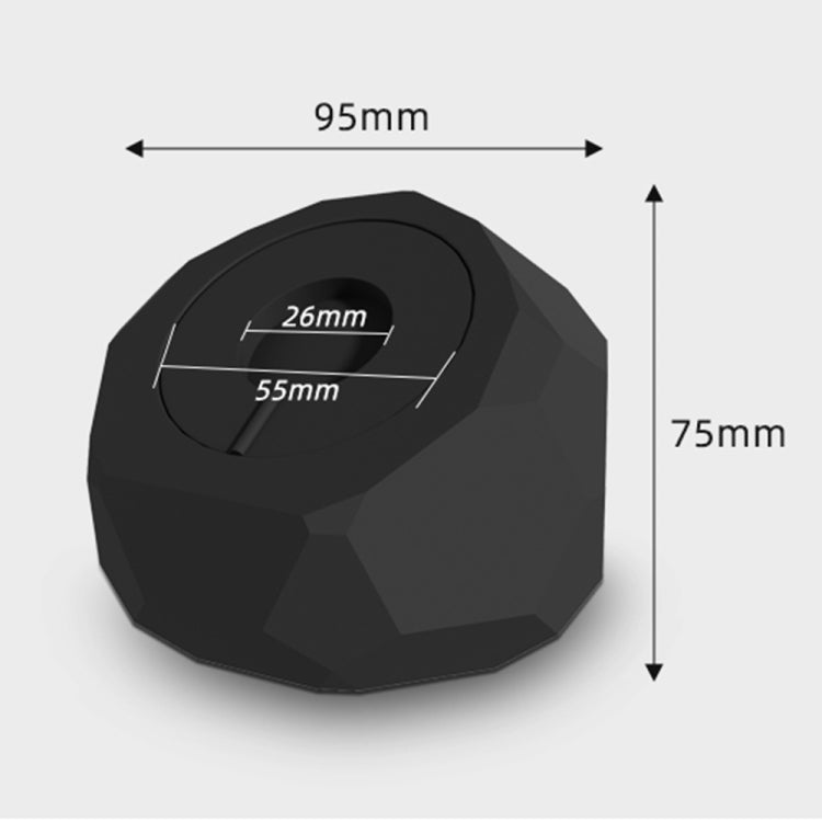 Diamond-shaped 2 in 1 Wireless Charging Silicone Base(Purple) - Charger / Holder by PMC TechLife | Online Shopping South Africa | PMC TechLife | Buy Now Pay Later Mobicred