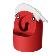 For Apple Watch Series Hat Bear Shaped Silicone Charging Base(Red)