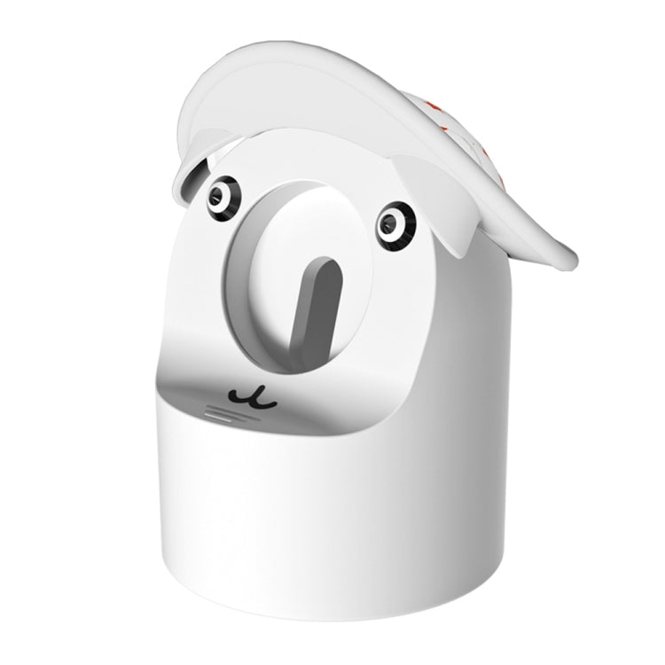 For Apple Watch Series Hat Bear Shaped Silicone Charging Base(White) - Charger / Holder by PMC TechLife | Online Shopping South Africa | PMC TechLife | Buy Now Pay Later Mobicred