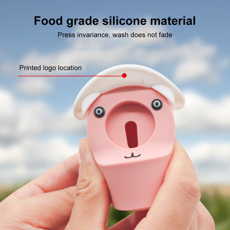 For Apple Watch Series Hat Bear Shaped Silicone Charging Base(Purple) - Charger / Holder by PMC TechLife | Online Shopping South Africa | PMC TechLife | Buy Now Pay Later Mobicred