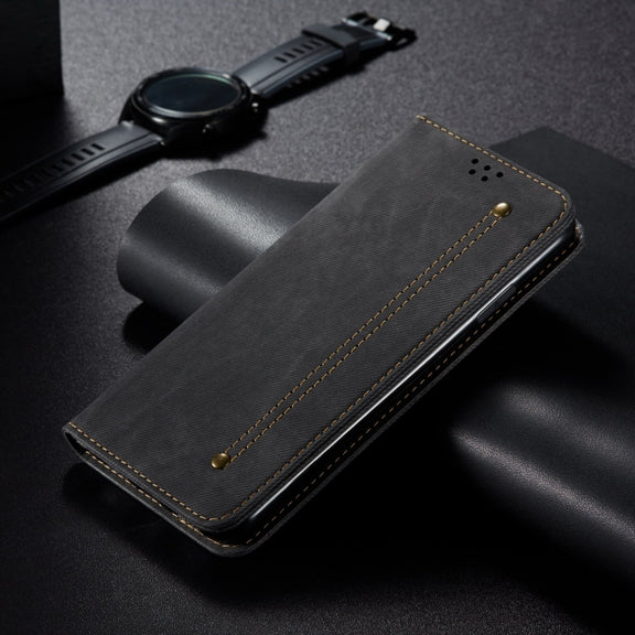 For Huawei Pura 70 Ultra Denim Texture Leather Phone Case(Black)
