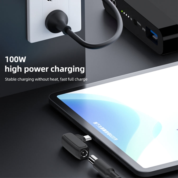 100W O 2.5X0.7mm Female to USB-C/Type-C Male Plug Charging Adapter - Universal Power Adapter by PMC TechLife | Online Shopping South Africa | PMC TechLife | Buy Now Pay Later Mobicred