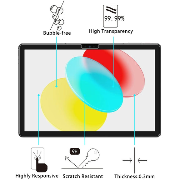 For Ulefone Tab A8 2pcs 9H 0.3mm Explosion-proof Tempered Glass Film