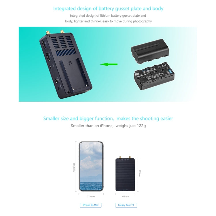 Measy T1 4K HDMI 2.0 Wireless Audio Video Transmitter Receiver Extender Transmission System, Transmission Distance: 200m, US Plug(Black) - free shipping - PMC Jewellery - Order now!