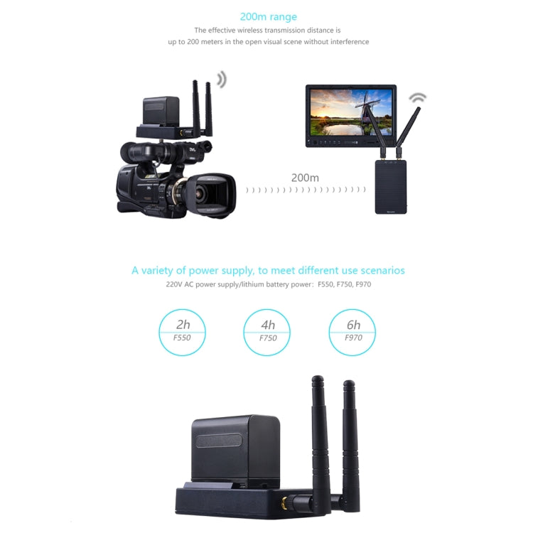 Measy T1 4K HDMI 2.0 Wireless Audio Video Transmitter Receiver Extender Transmission System, Transmission Distance: 200m, AU Plug(Black)