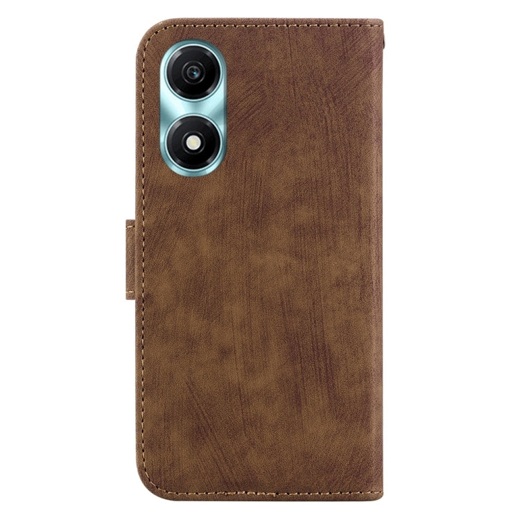 For Honor X5 Plus / Play 40C Little Tiger Embossed Leather Phone Case(Brown) - Honor Cases by PMC TechLife | Online Shopping South Africa | PMC TechLife